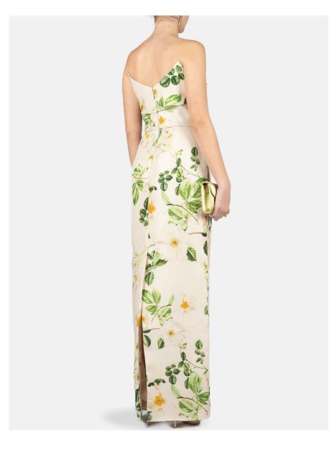 Multicolored Rose Printed Column Gown Monique Lhuillier - women MONIQUE LHUILLIER | 2521039